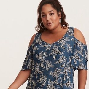 Torrid Cold Shoulder Blouse